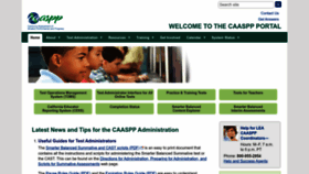 What Caaspp.org website looked like in 2023 (1 year ago)