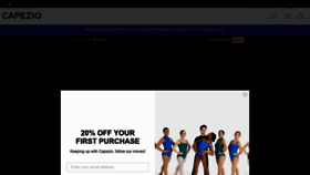 What Capezio.com website looked like in 2023 (1 year ago)