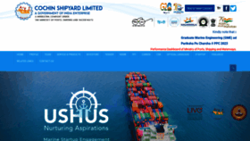 What Cochinshipyard.in website looked like in 2023 (1 year ago)