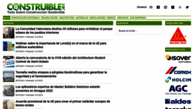 What Construible.es website looked like in 2023 (1 year ago)