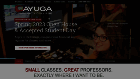 What Cayuga-cc.edu website looked like in 2023 (1 year ago)