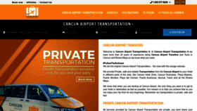 What Cancunairporttransportations.com website looked like in 2023 (1 year ago)