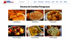 What Comidasparaguayas.com website looked like in 2023 (1 year ago)