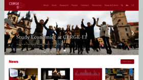 What Cerge-ei.cz website looked like in 2023 (1 year ago)