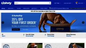 What Chewy.com website looked like in 2023 (1 year ago)