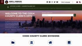 What Cookcountyclerkil.gov website looked like in 2023 (1 year ago)