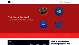 What Chatbotsjournal.com website looked like in 2023 (1 year ago)