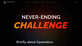 What Cpamatica.io website looked like in 2023 (2 years ago)