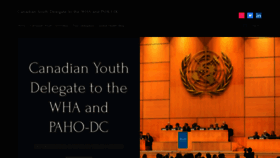 What Canadianyouthdelegate.org website looked like in 2023 (1 year ago)