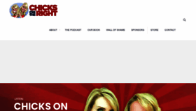 What Chicksonright.com website looked like in 2023 (1 year ago)