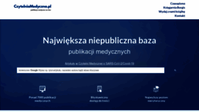 What Czytelniamedyczna.pl website looked like in 2023 (1 year ago)