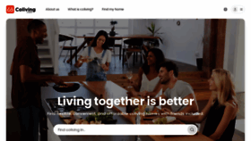 What Coliving.com website looked like in 2023 (1 year ago)
