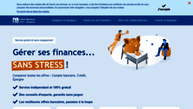What Comparabanques.fr website looked like in 2023 (1 year ago)