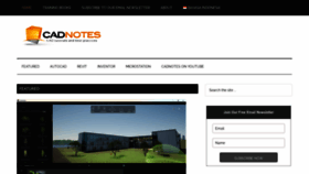 What Cad-notes.com website looked like in 2023 (1 year ago)