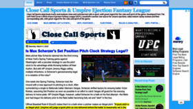 What Closecallsports.com website looked like in 2023 (1 year ago)