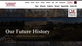 What Claremontmckenna.edu website looked like in 2023 (1 year ago)