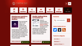 What Creativejuiz.fr website looked like in 2023 (1 year ago)