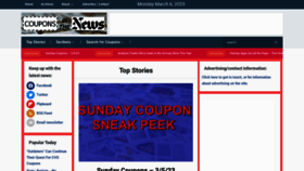 What Couponsinthenews.com website looked like in 2023 (1 year ago)