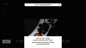 What Chop.ca website looked like in 2023 (2 years ago)