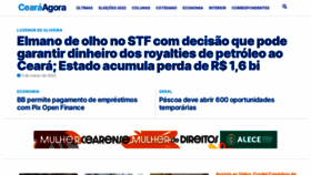 What Cearaagora.com.br website looked like in 2023 (1 year ago)