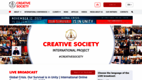 What Creativesociety.com website looked like in 2023 (1 year ago)