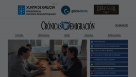 What Cronicasdelaemigracion.com website looked like in 2023 (1 year ago)
