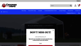 What Canopiesandtarps.com website looked like in 2023 (1 year ago)