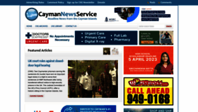 What Caymannewsservice.com website looked like in 2023 (1 year ago)