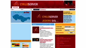 What Cykloserver.cz website looked like in 2023 (1 year ago)