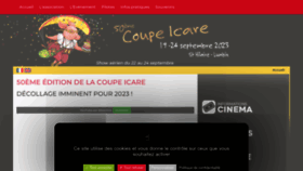What Coupe-icare.org website looked like in 2023 (1 year ago)