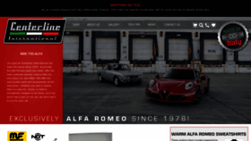 What Centerlinealfa.com website looked like in 2023 (1 year ago)