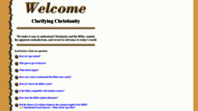 What Clarifyingchristianity.com website looked like in 2023 (1 year ago)