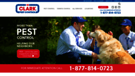 What Clarkpest.com website looked like in 2023 (1 year ago)
