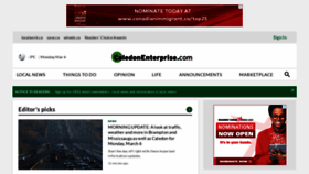 What Caledonenterprise.com website looked like in 2023 (1 year ago)