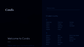 What Cordis.com website looked like in 2023 (1 year ago)