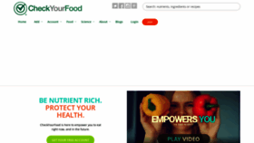What Checkyourfood.com website looked like in 2023 (1 year ago)