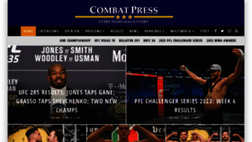 What Combatpress.com website looked like in 2023 (1 year ago)
