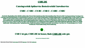 What Csbu.de website looked like in 2023 (1 year ago)