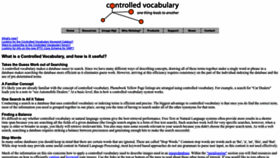 What Controlledvocabulary.com website looked like in 2023 (1 year ago)