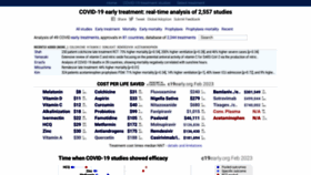 What C19study.com website looked like in 2023 (1 year ago)