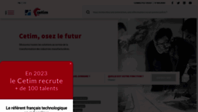 What Cetim.fr website looked like in 2023 (1 year ago)