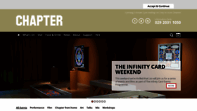 What Chapter.org website looked like in 2023 (1 year ago)
