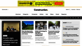 What Constructionglobal.com website looked like in 2023 (1 year ago)
