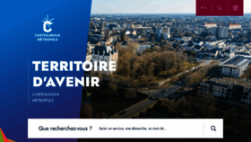 What Chateauroux-metropole.fr website looked like in 2023 (1 year ago)