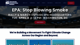 What Chesapeakeclimate.org website looked like in 2023 (1 year ago)