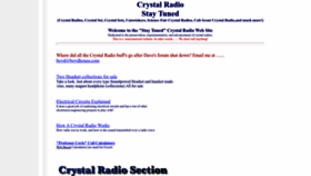 What Crystalradio.net website looked like in 2023 (1 year ago)