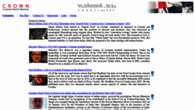 What Croatia.org website looked like in 2023 (1 year ago)
