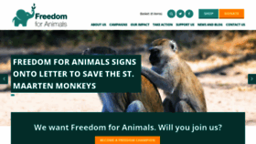 What Captiveanimals.org website looked like in 2023 (1 year ago)