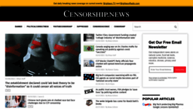 What Censorship.news website looked like in 2023 (1 year ago)
