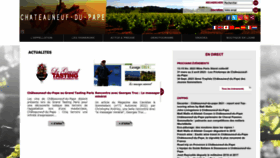 What Chateauneuf.com website looked like in 2023 (1 year ago)